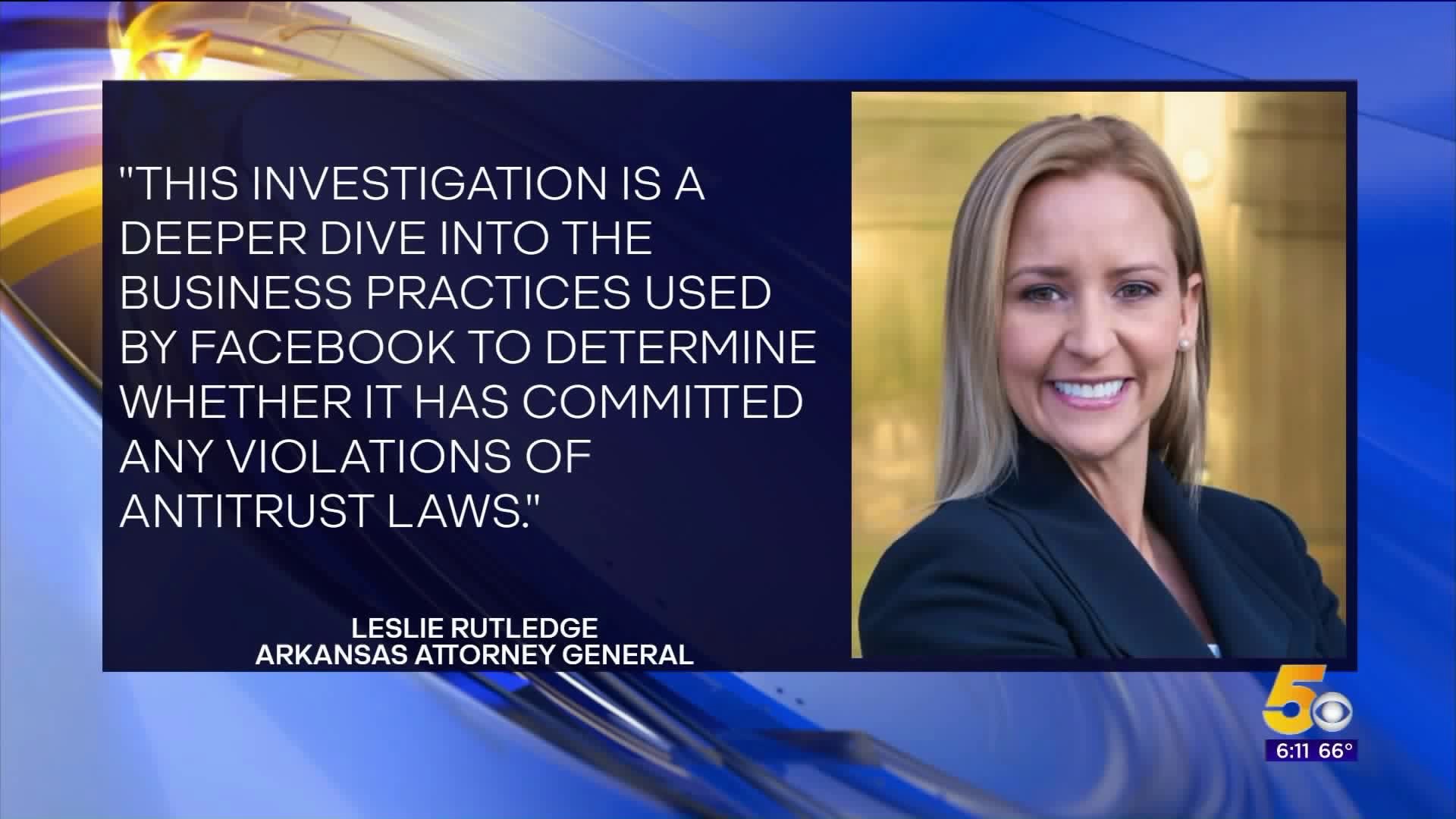 Leslie Rutledge: Bipartisan Investigation Into Facebook Launched For Antitrust Violations