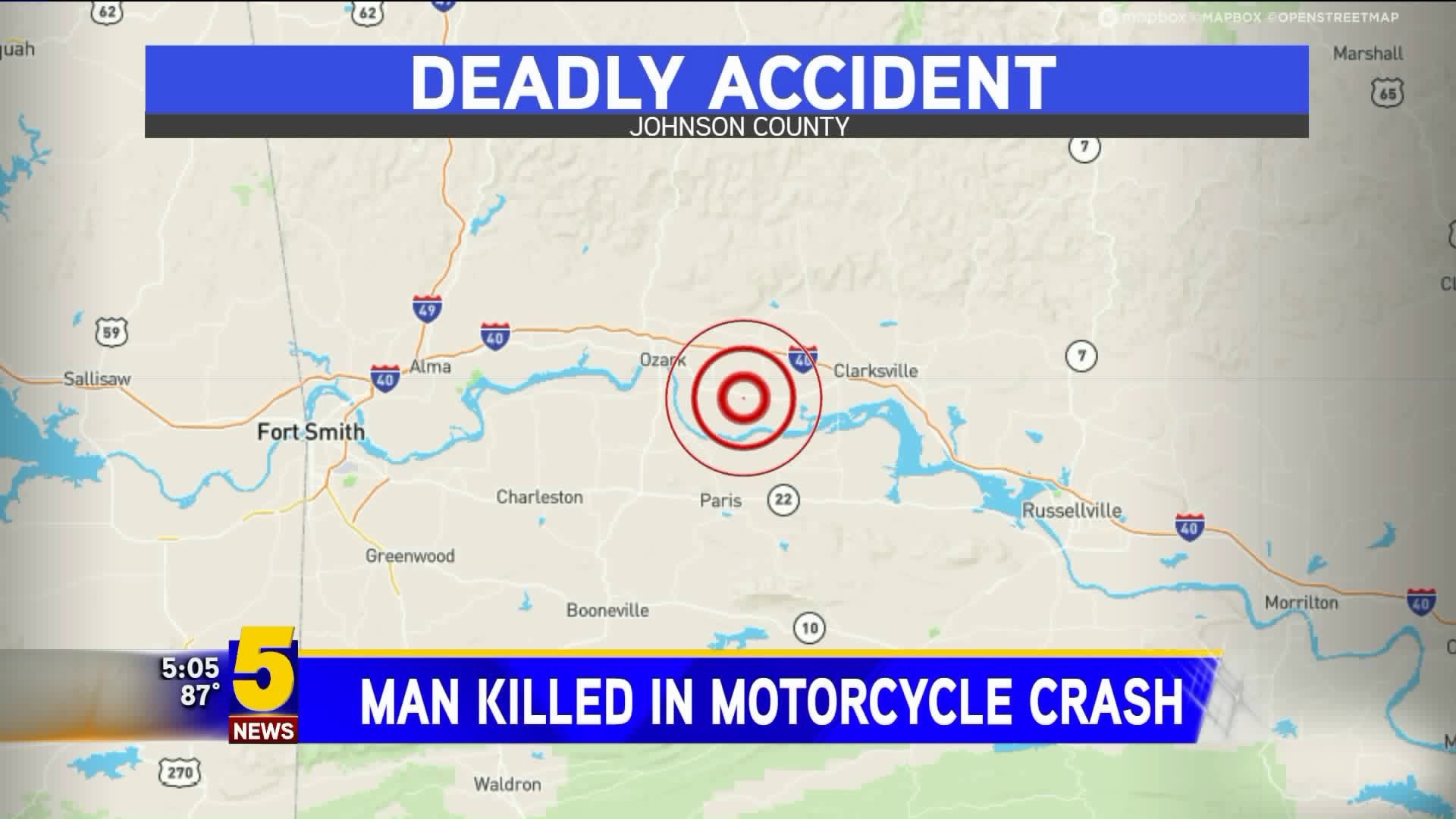 Man Killed In Motorcycle Crash In Johnson County