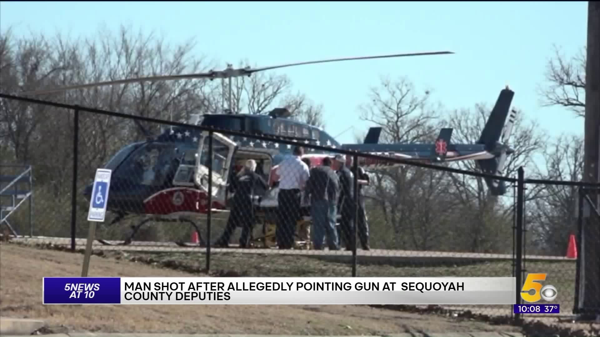 Suspect Airlifted To Fayetteville Hospital After Deputy-Involved Shooting In Sequoyah County