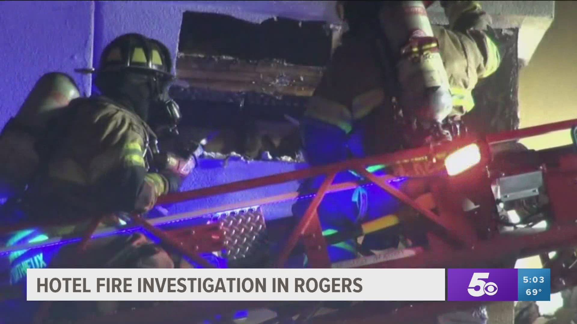 The Rogers Fire Department responded to a structure fire Saturday (Oct. 3) night. https://bit.ly/34rgmcn