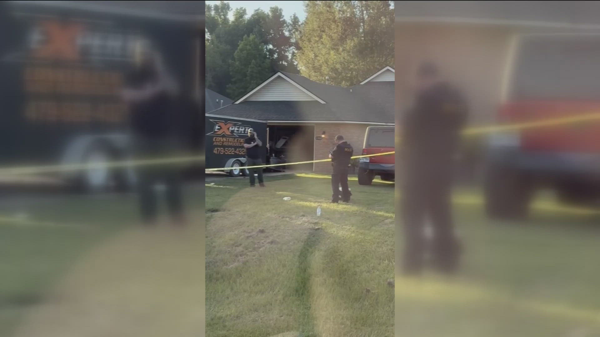 The police chief confirmed that there is no threat to the public and a person of interest is being interviewed. 