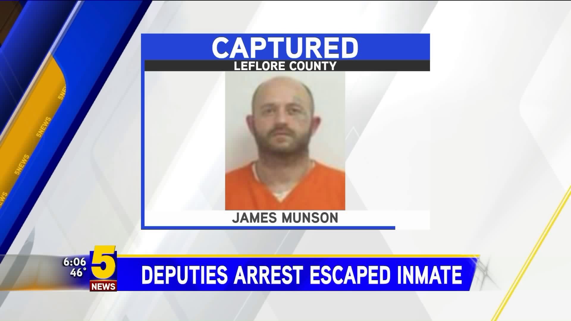 Deputies Arrest Escaped Inmate In LeFlore County