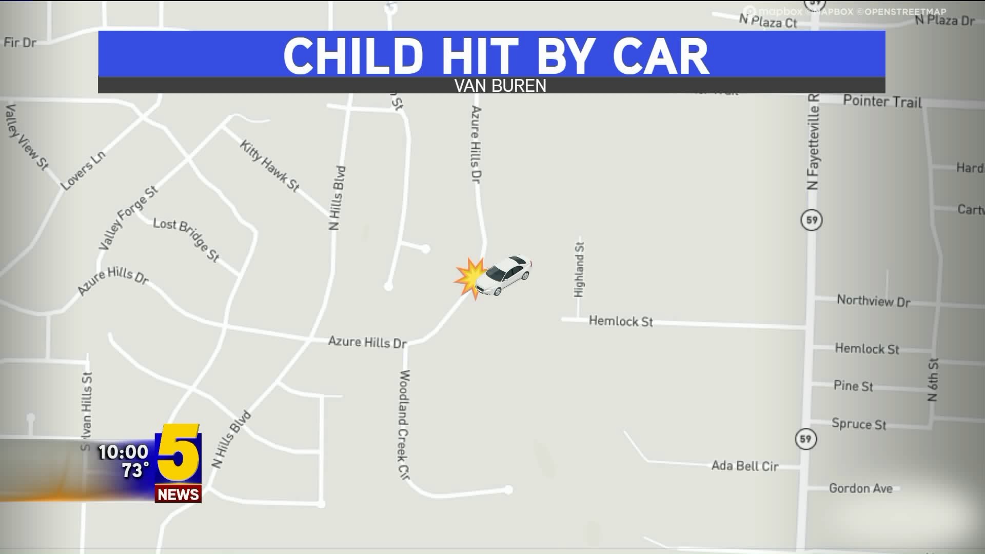 Child Hit By Car in Van Buren