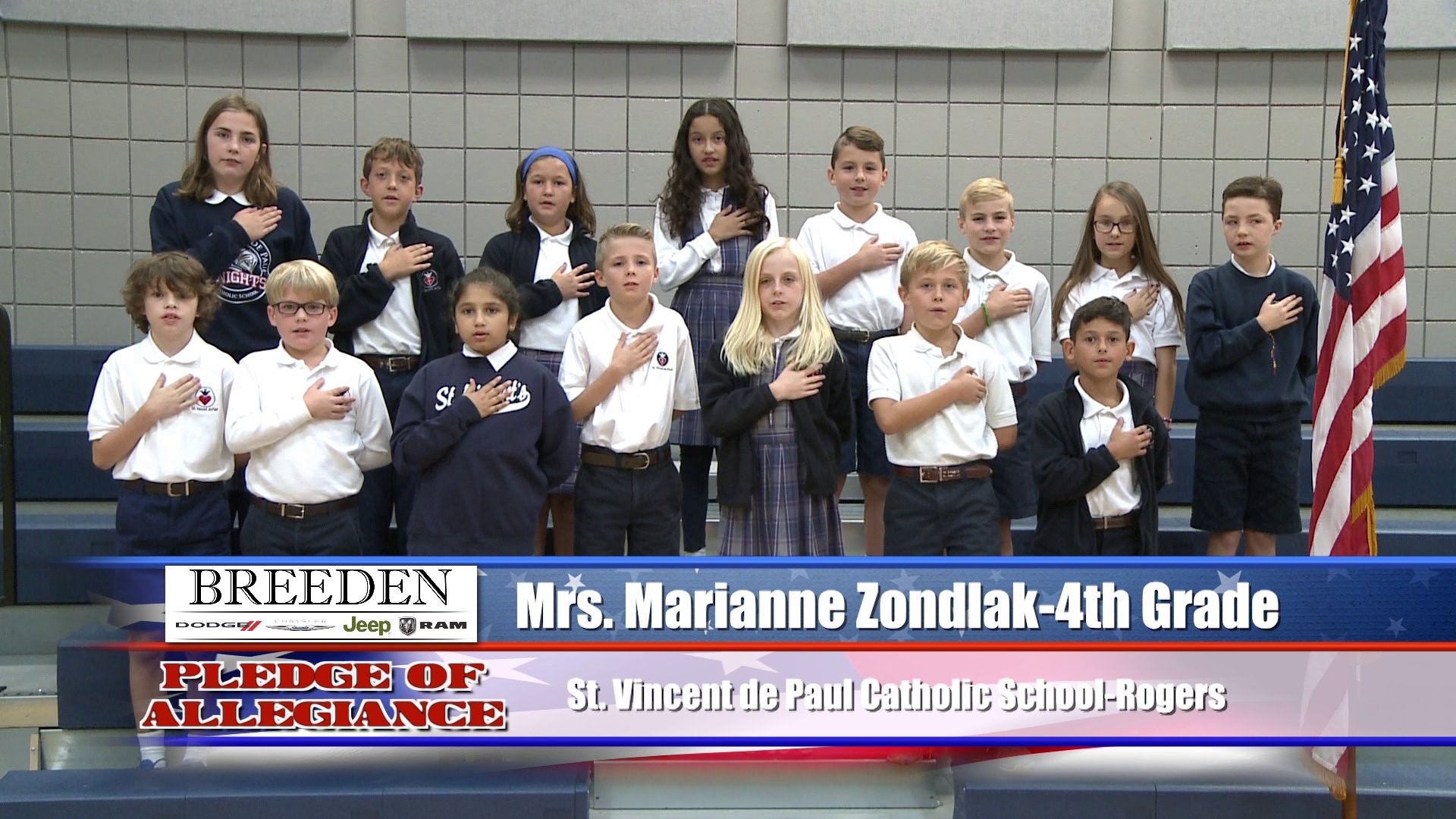 Mrs. Marianna Zondlak  4th Grade  St. Vincent de Paul Catholic School - Rogers