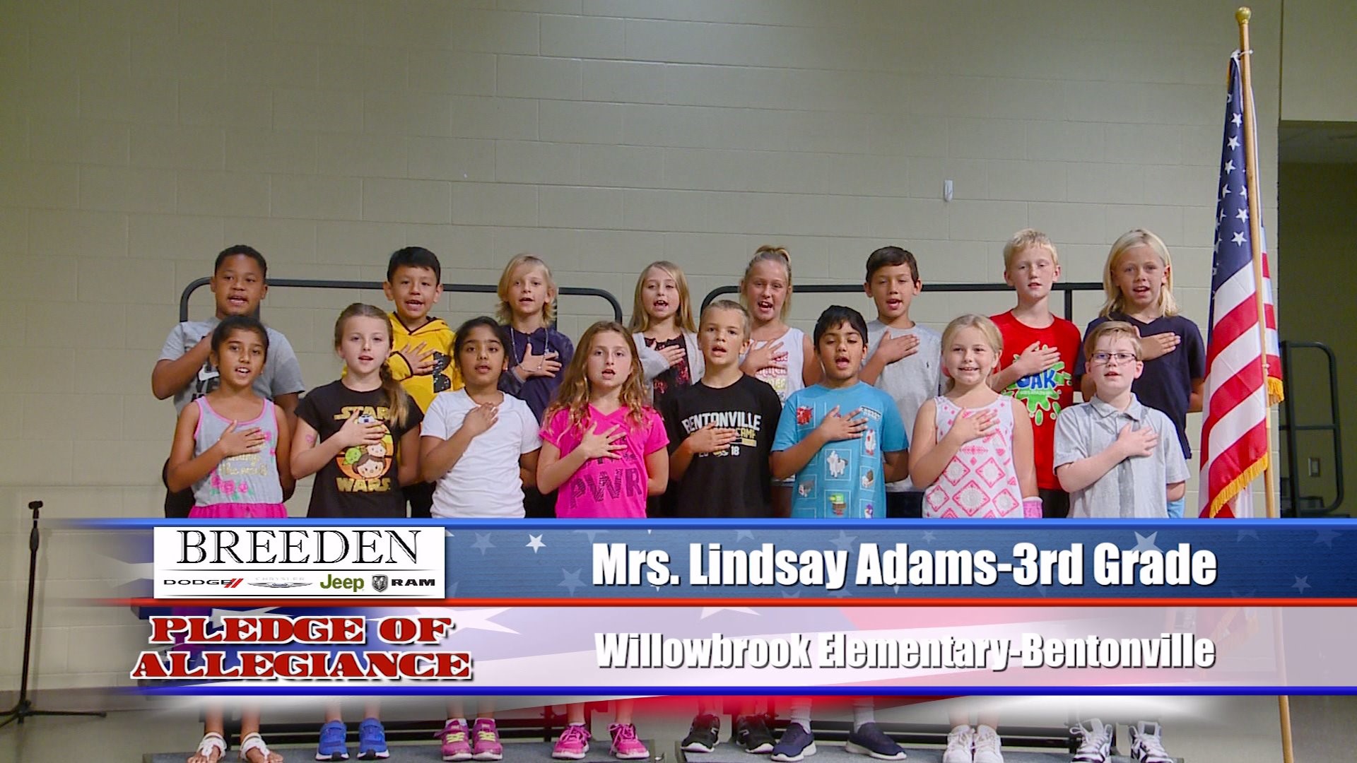 Mrs. Lindsay Adams  3rd Grade Willowbrook Elementary, Bentonville