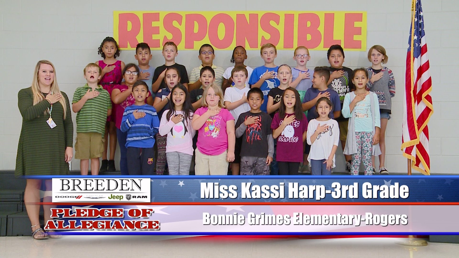 Miss Kassi Harp  3rd Grade Bonnie Grimes Elementary, Rogers