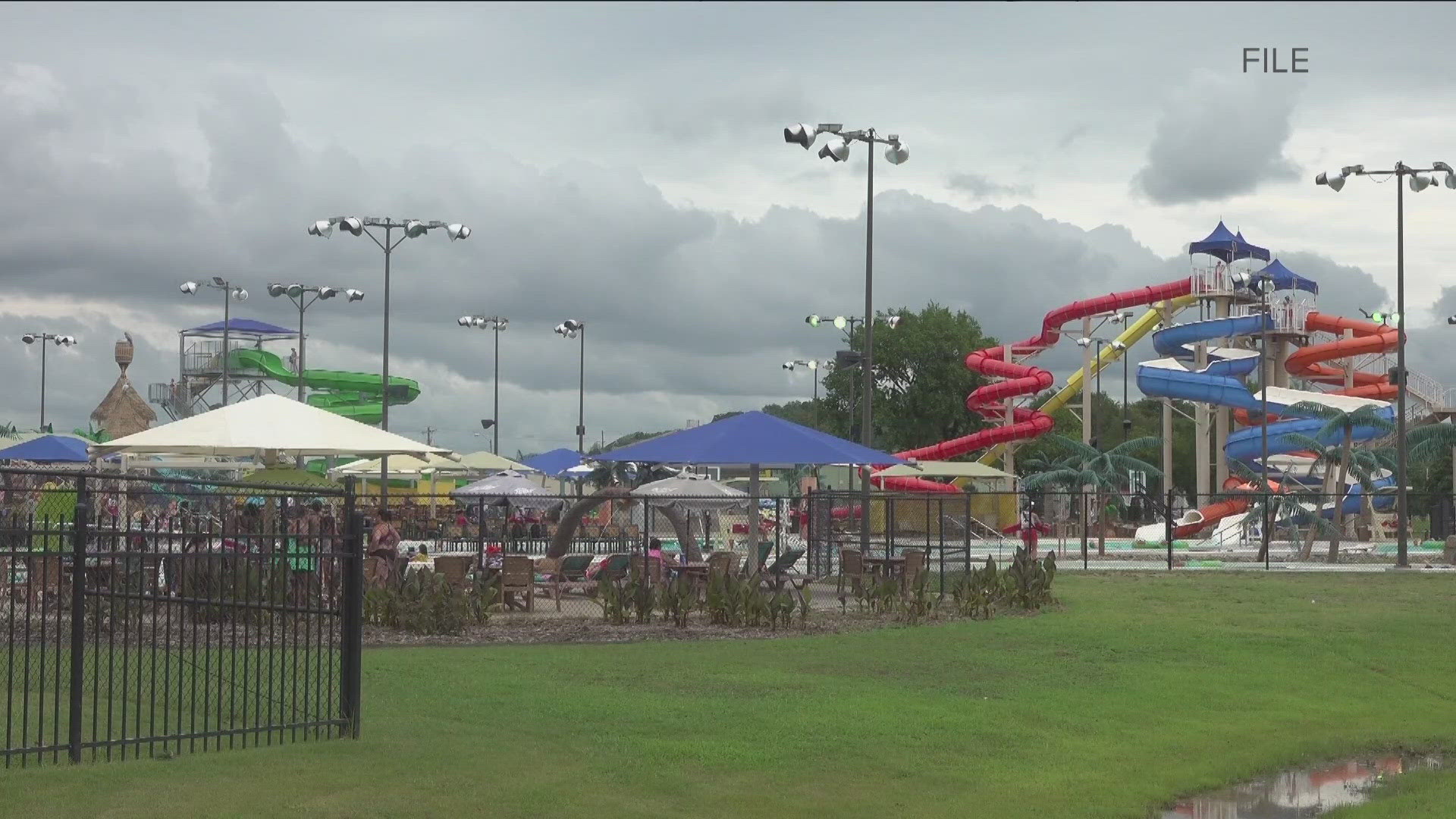 The purchase of the water slides has been a drawn-out discussion between the board for almost two months.