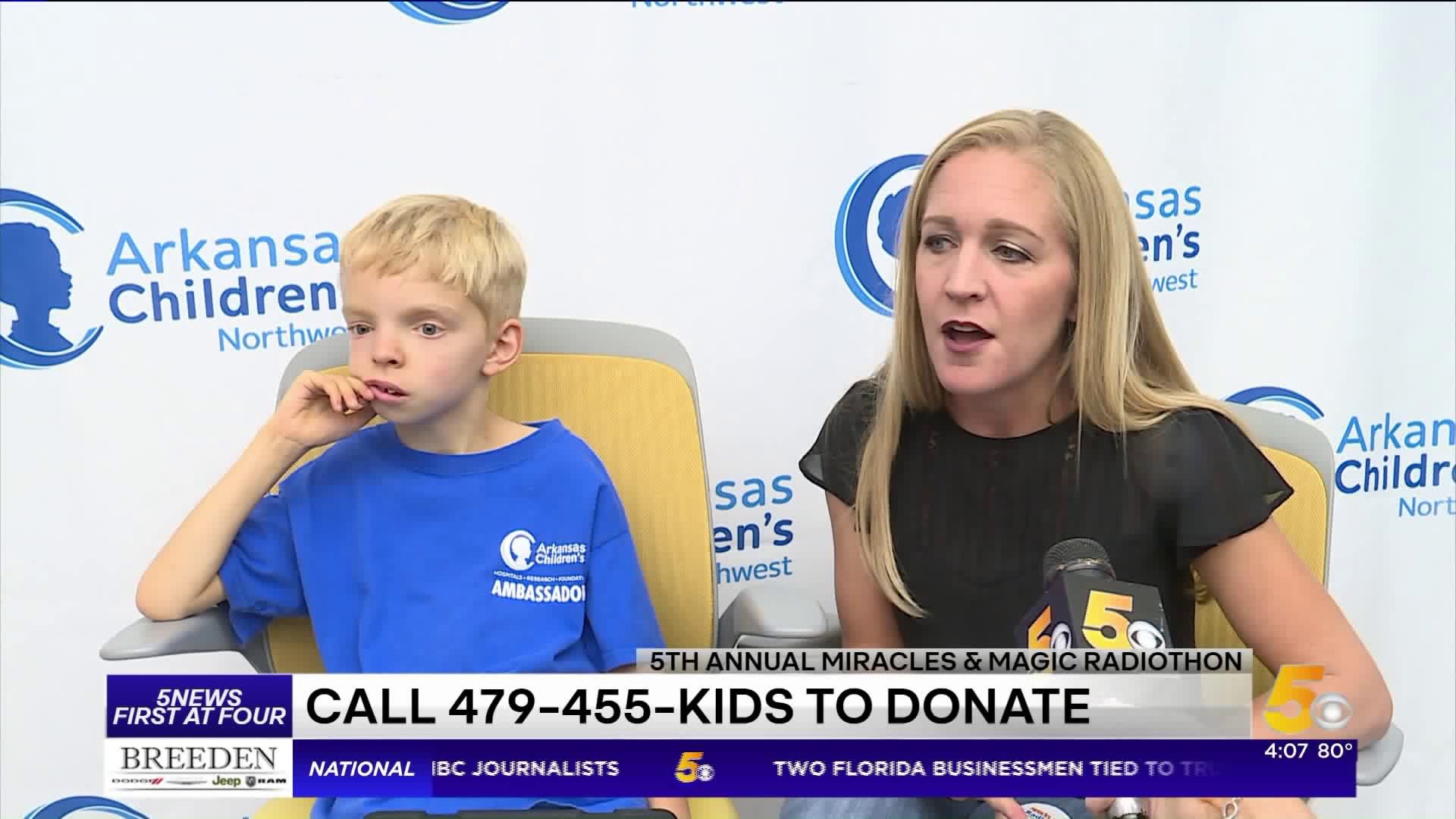 Families Share Their Stories During Children`s Hospital `Miracles & Magic Radiothon`