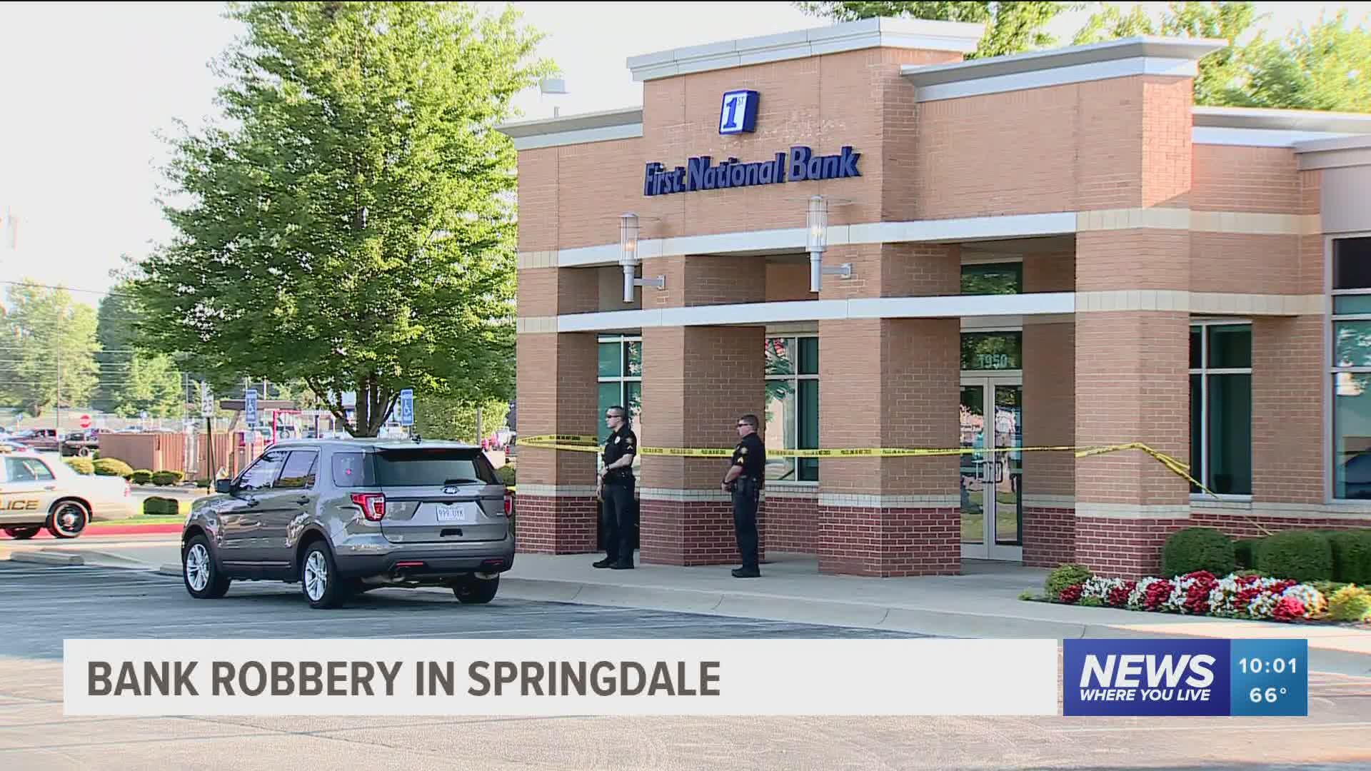 Police are searching for a suspect(s) they say robbed a bank in Springdale on Tuesday. https://bit.ly/31ovBky