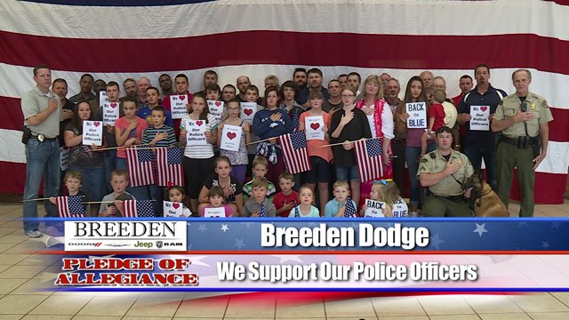 Breeden Dodge In Support Of Police