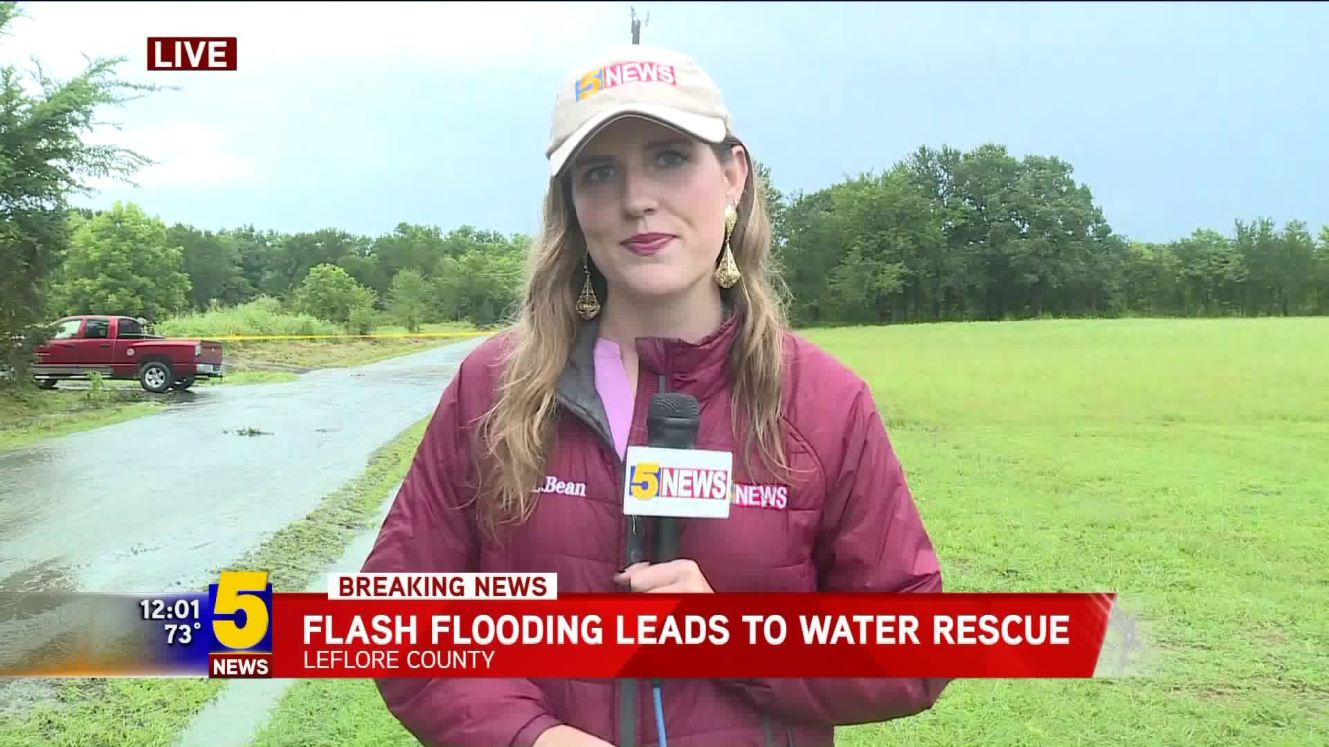 Flash Flooding Leads To Water Rescue Near Spiro