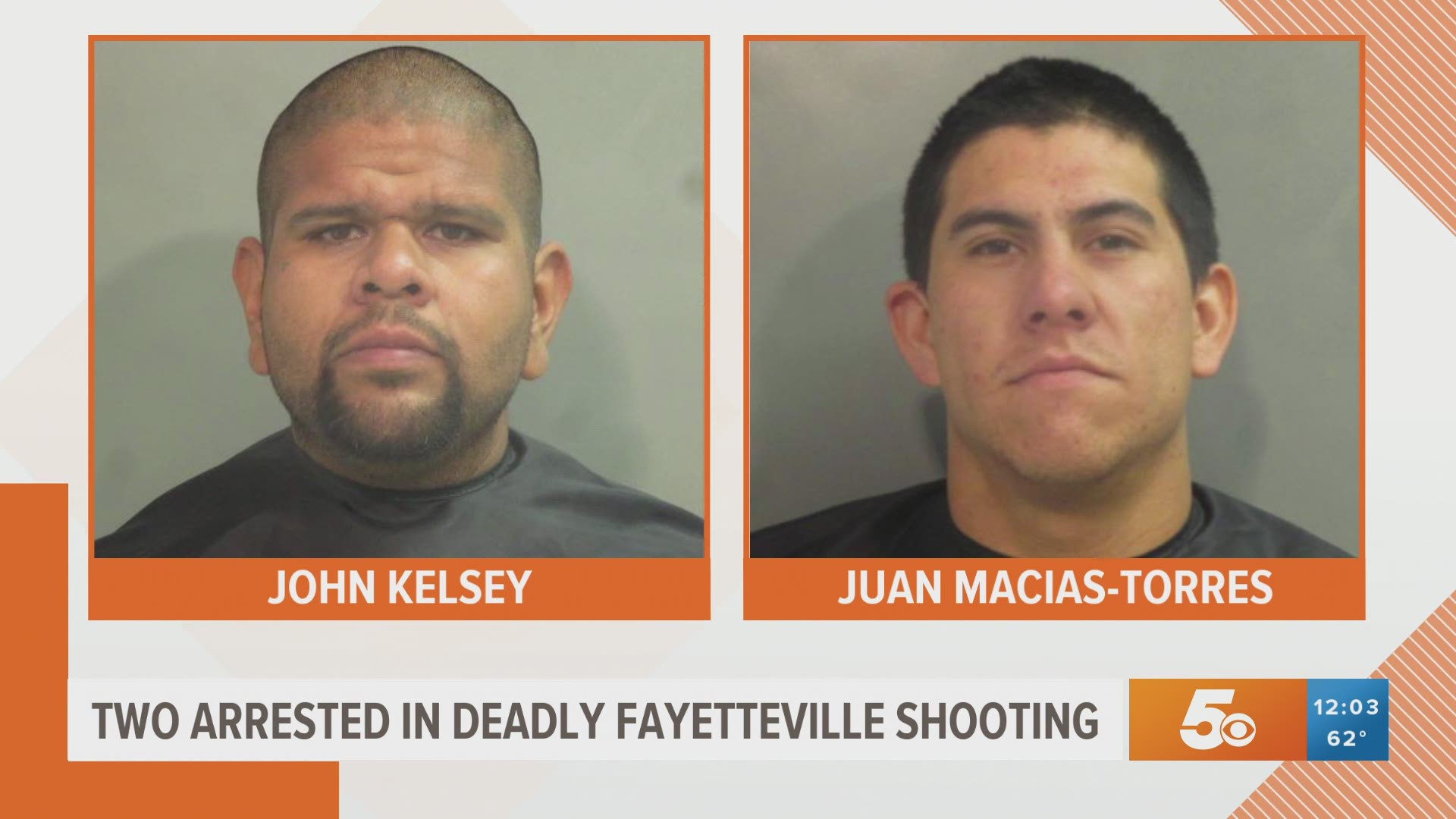 An investigation led to the arrests of 33-year-old John Kelsey and 25-year-old Juan Macias-Torres.