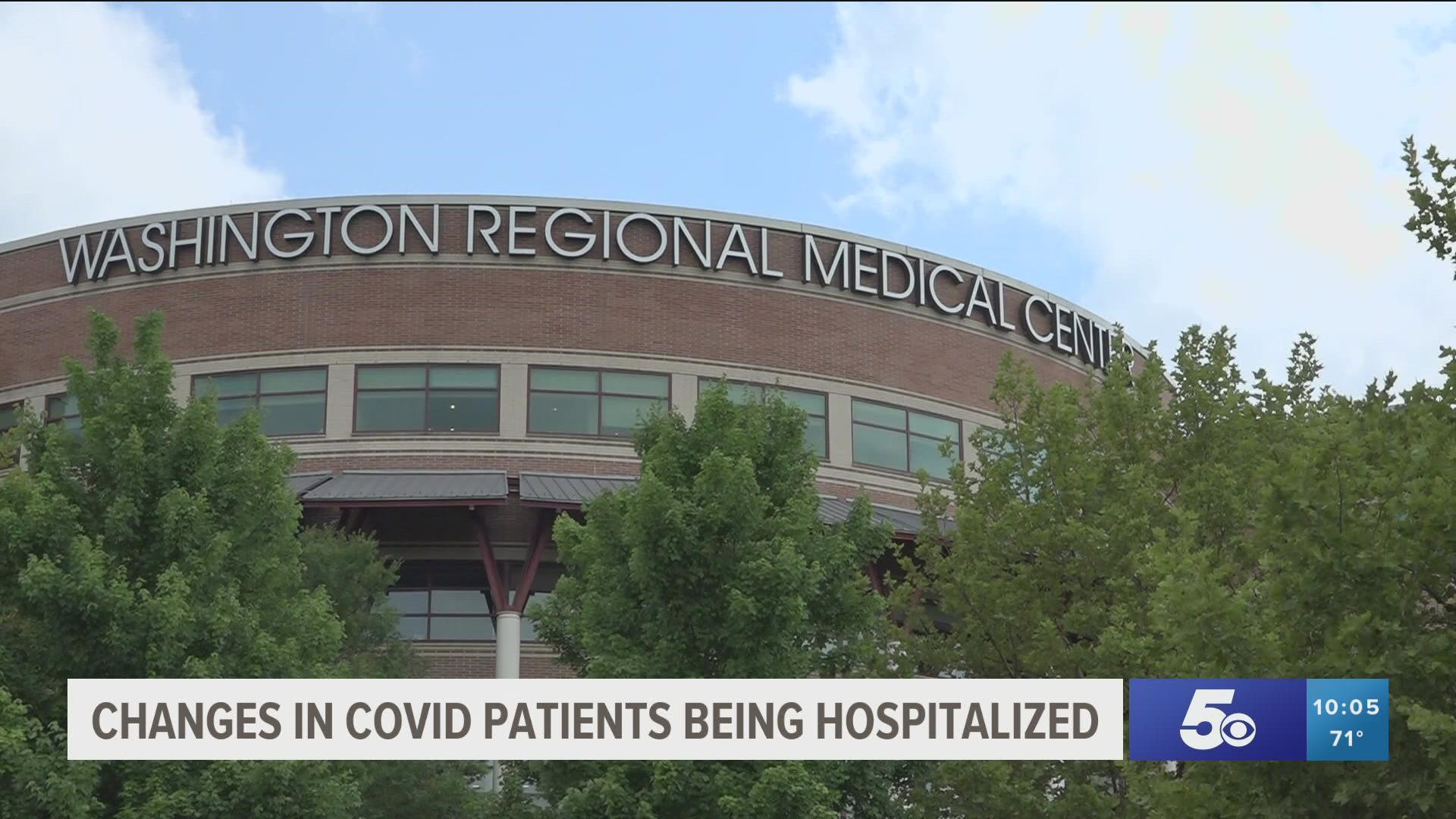 Arkansas sees a shift in COVID-19 ICU patients increase to 12% of those patients being unvaccinated.