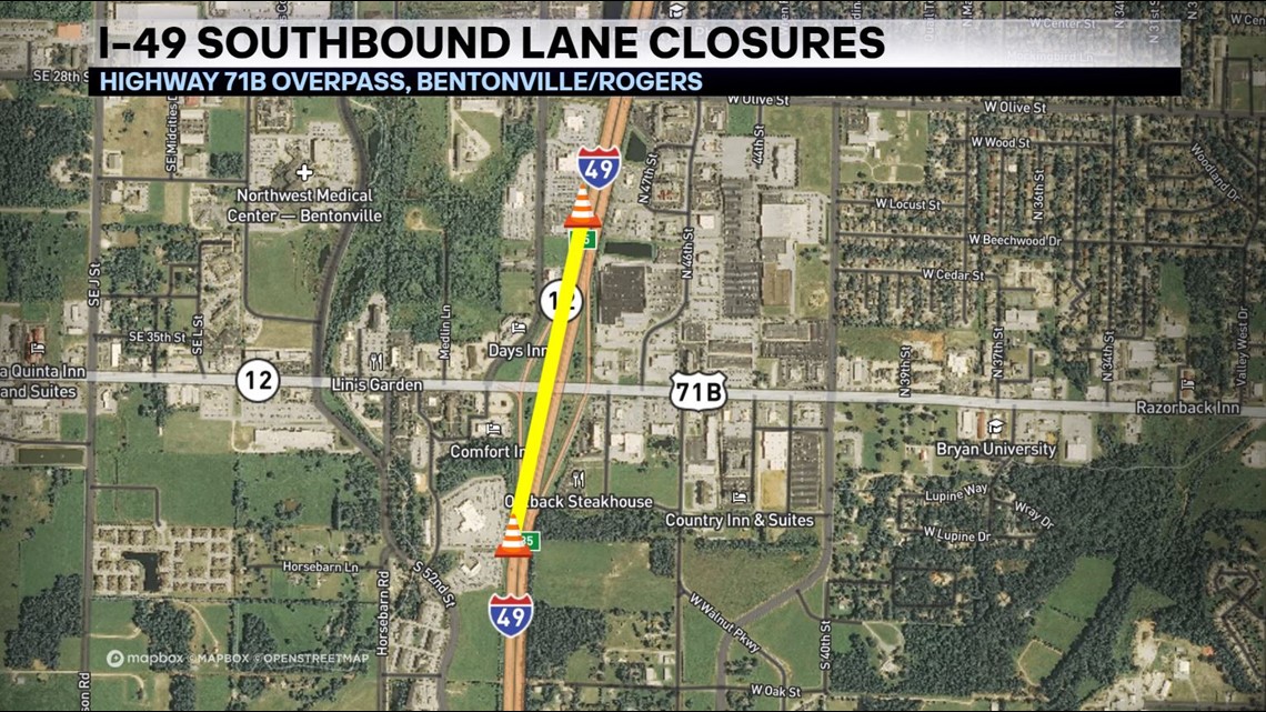 Some Southbound Lanes Of I 49 To Close As Crews Replace Overpass