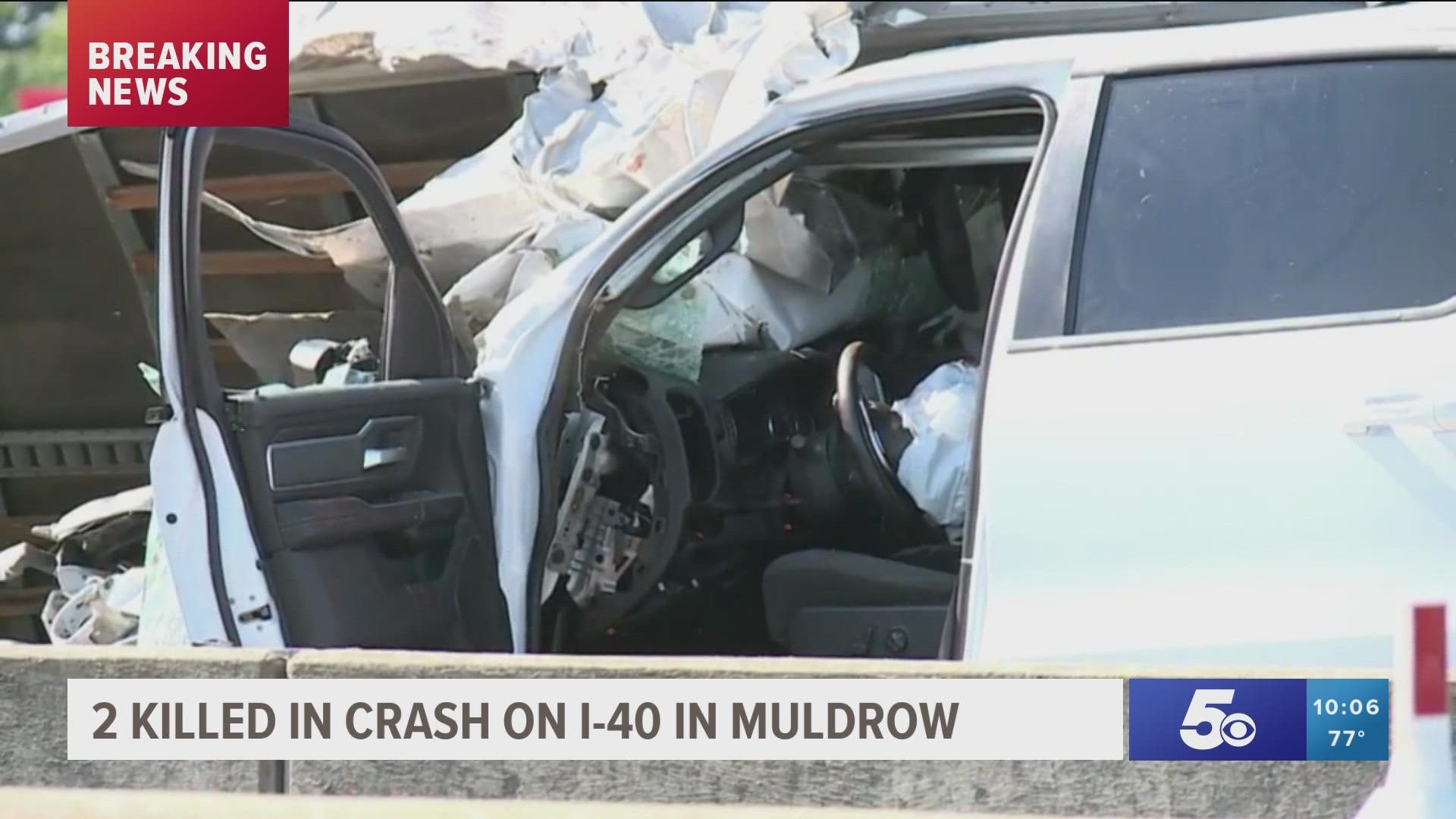 The crash took place on I-40 westbound at mile marker 321.