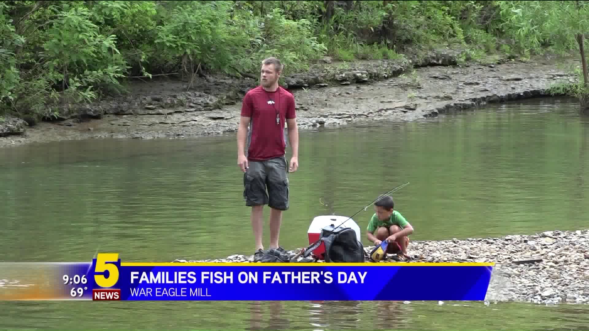 Family Fishing For Father`s Day