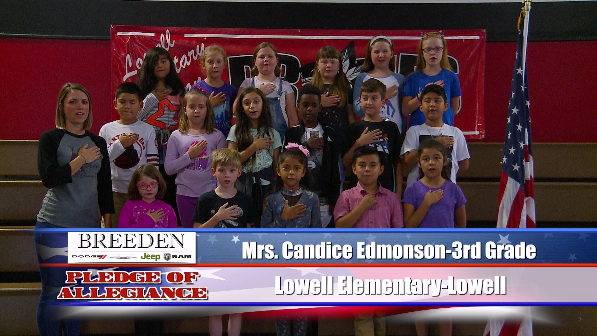 Mrs. Candice Edmonson  3rd Grade Lowell Elementary, Lowell