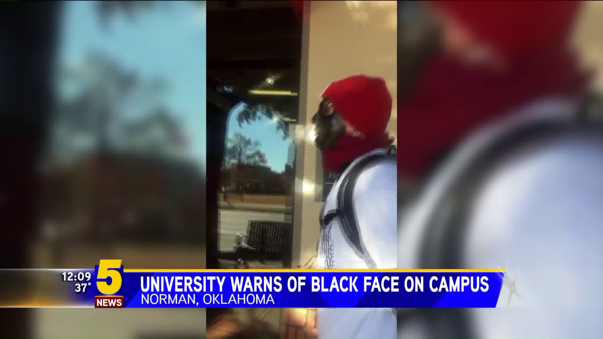 Another "Black Face" Incident Reproted On OU Campus