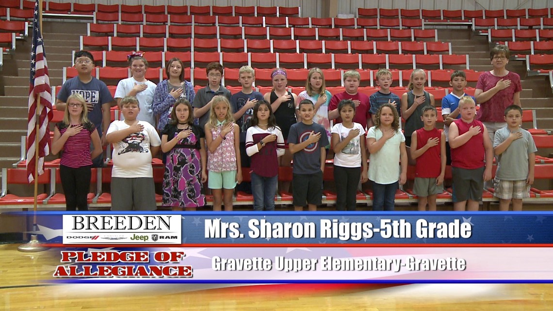 Mrs. Sharon Riggs 5th Grade Gravette Upper Elementary Gravette