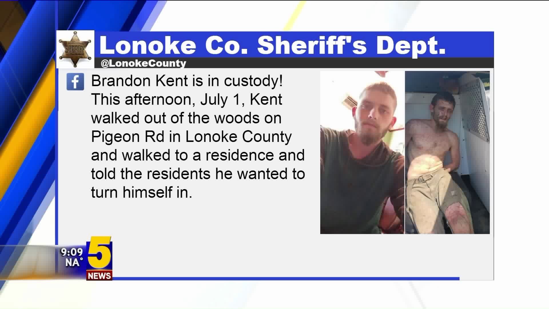 Lonoke Co. Sheriff`s Department Catches Man Wanted