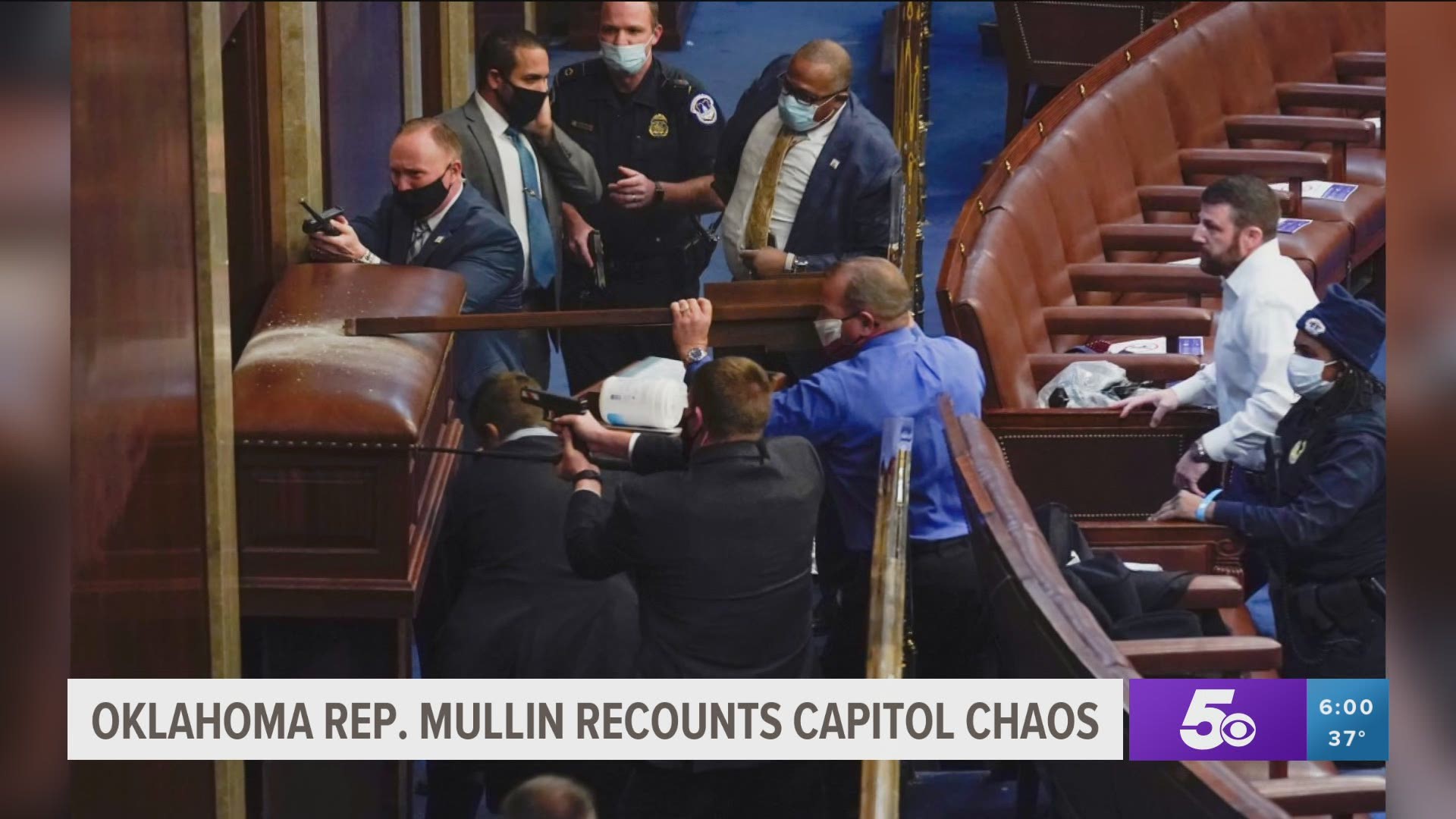 Oklahoma Representative Mullin recounts the chaos at the Capitol