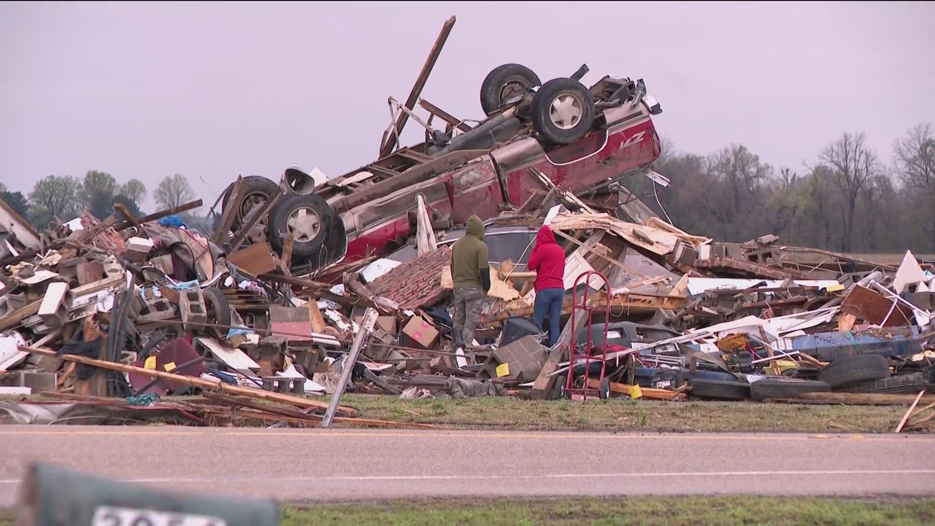 Craighead County Sheriff Marty Boyd said the damage was only confined to the western part of Lake City, away from the town center. 
