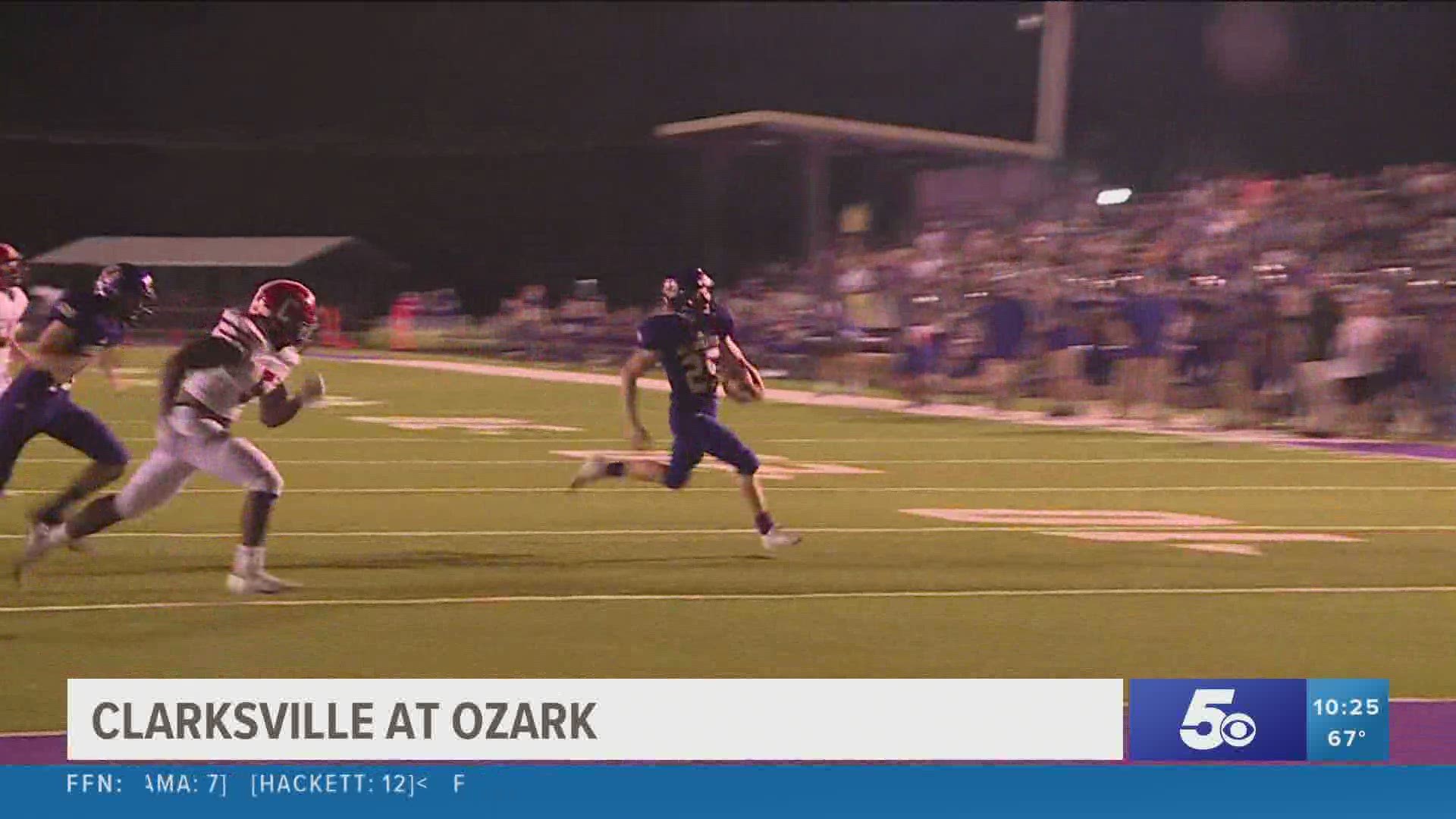 Ozark beats Clarksville 32-12.