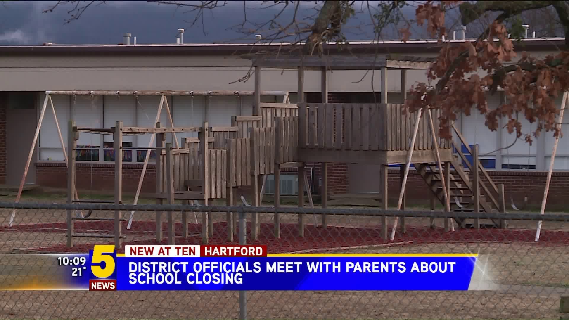 District Officials Meet With Parents About School Closing
