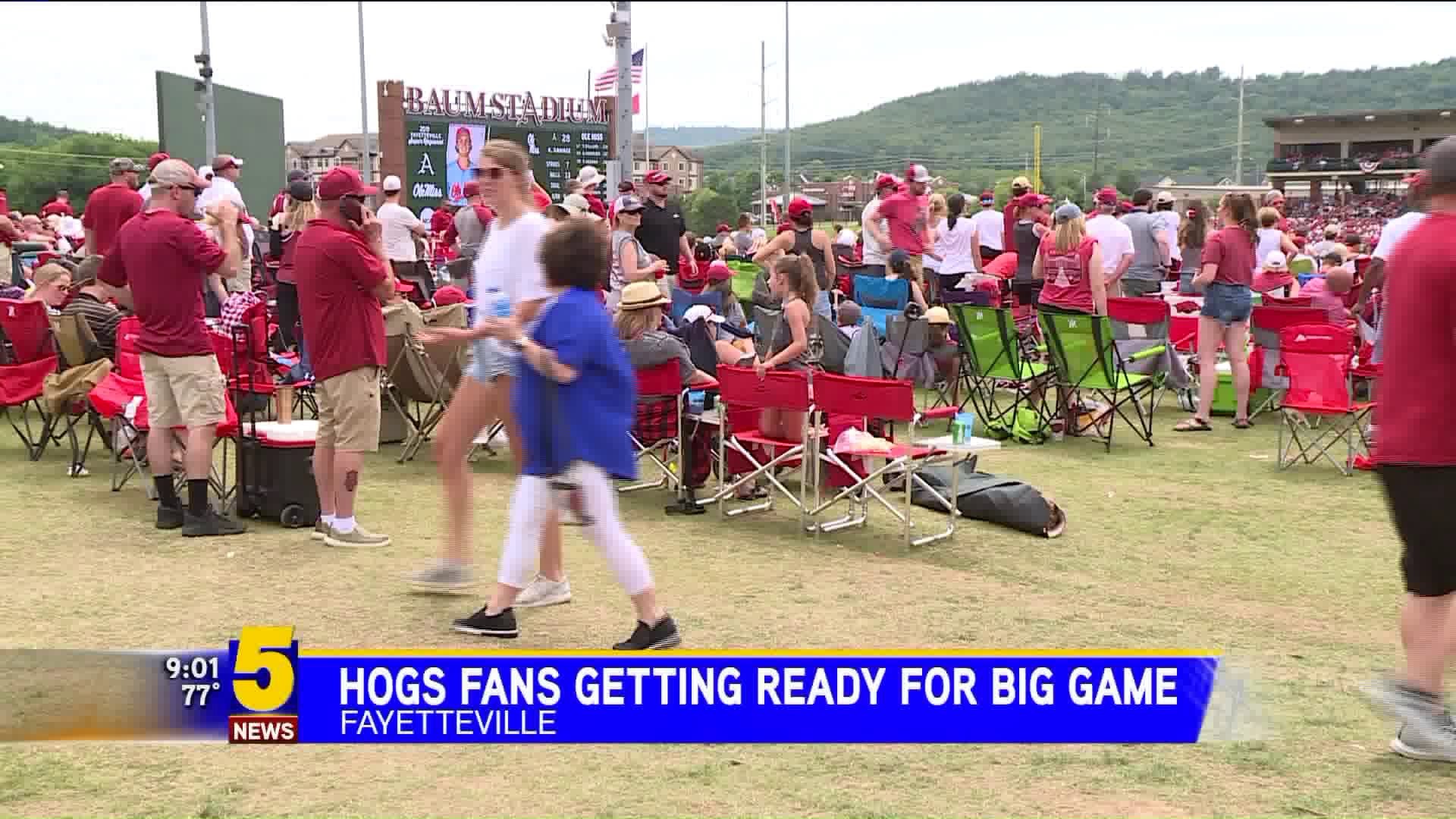 Hogs Fans Ready For The Game