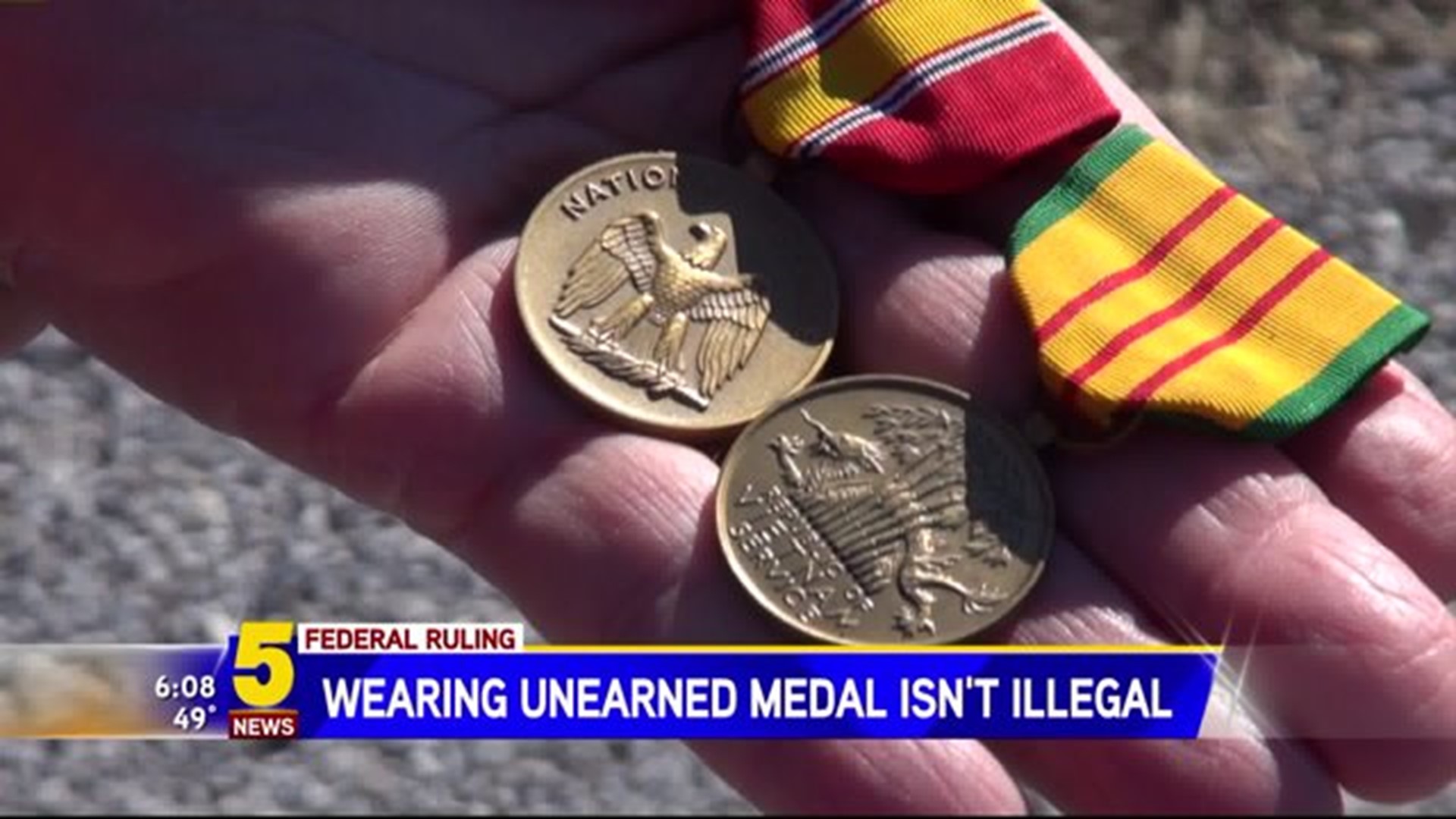 Wearing Unearned Medals Ruled Free Speech