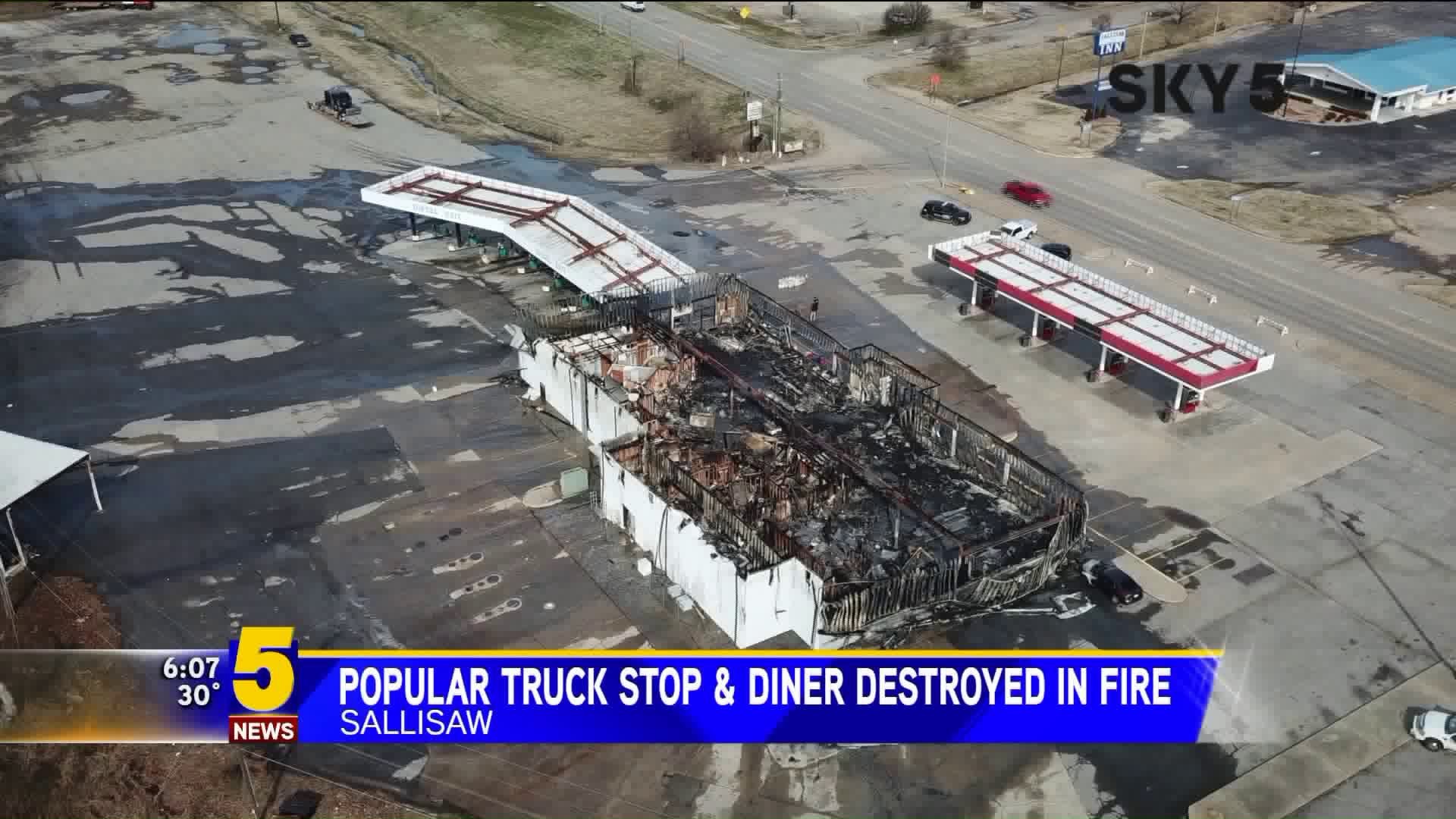 Popular Truck Stop & Diner In Sallisaw Destroyed In Fire