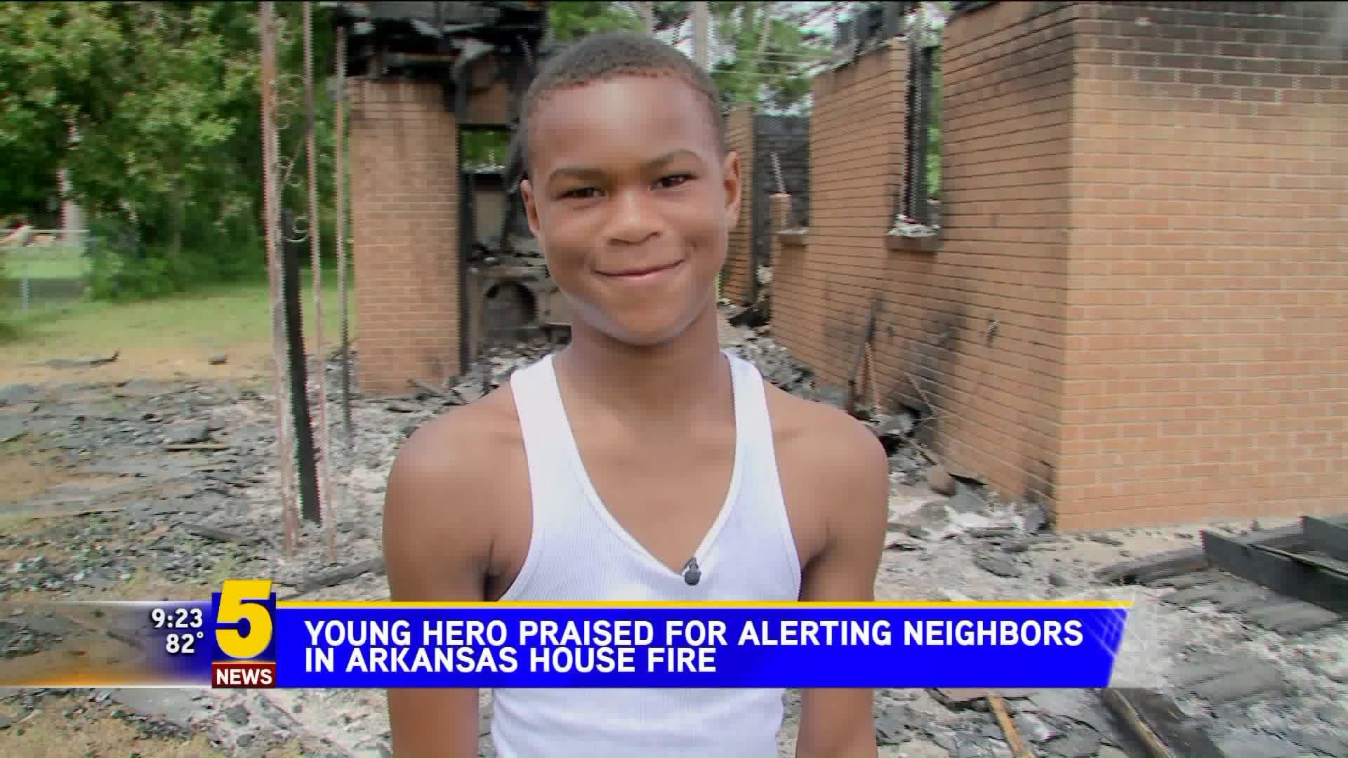 Young Hero Praised For Alerting Neighbors In Arkansas House Fire