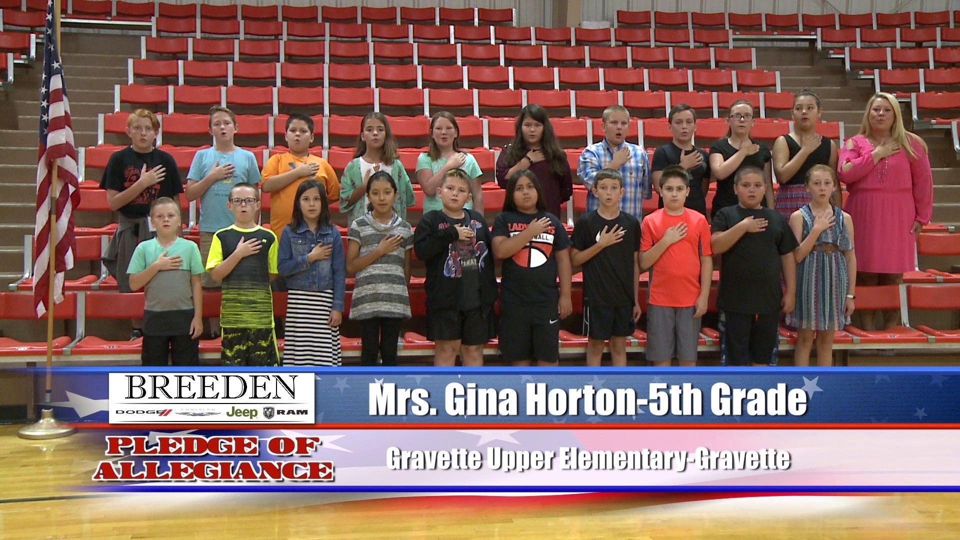 Mrs. Gina Horton  5th Grade  Gravette Upper Elementary  Gravette
