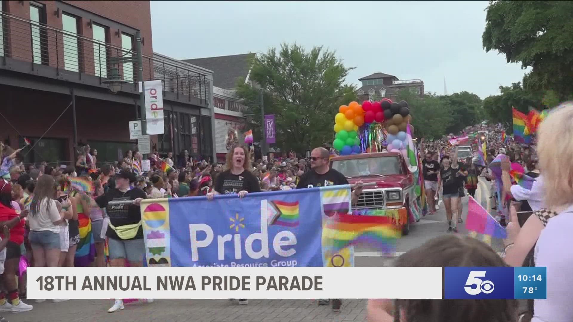 18th Annual NWA Pride Parade took place in Fayetteville