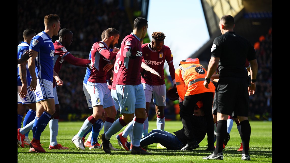 Fan Runs On Field, Punches Player In England Soccer Derby