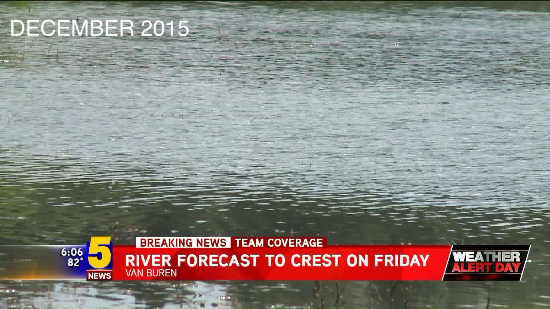 River Forecast to Crest on Friday