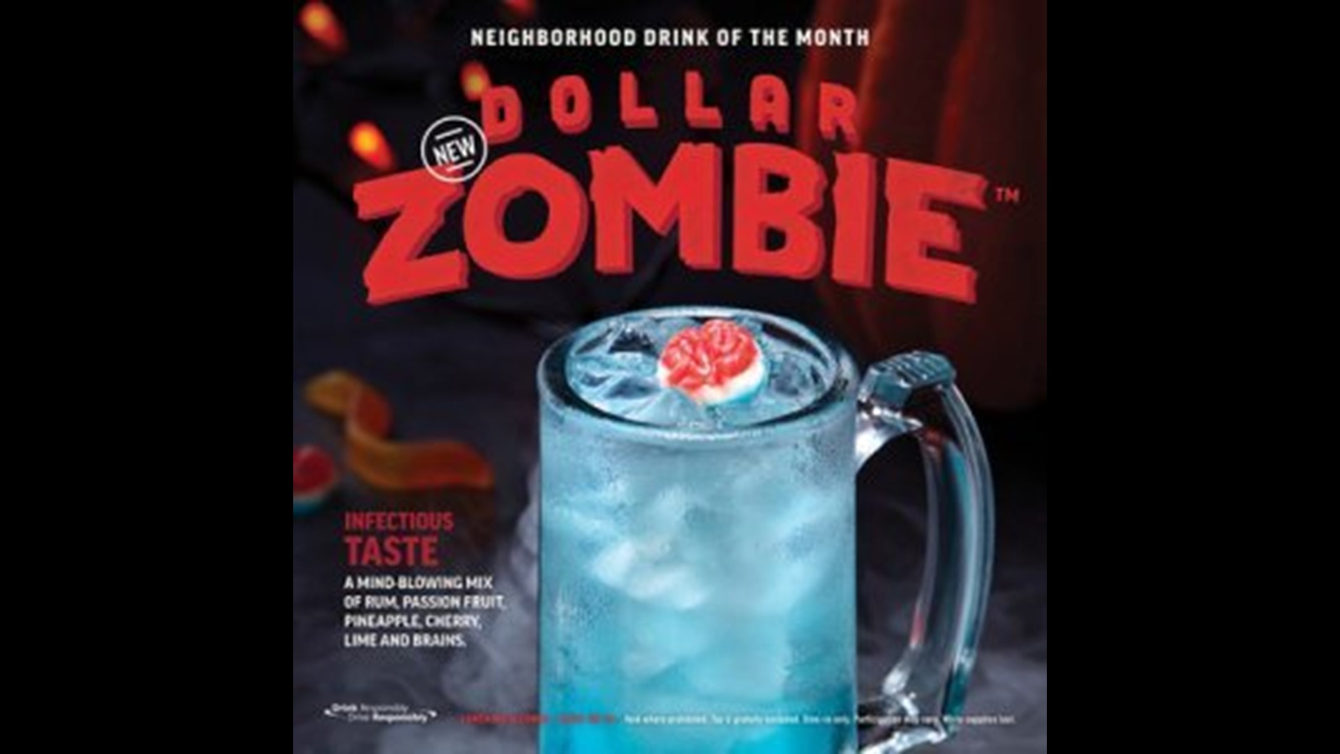 Applebee’s Releases 1 Zombie Cocktail Just In Time For Halloween