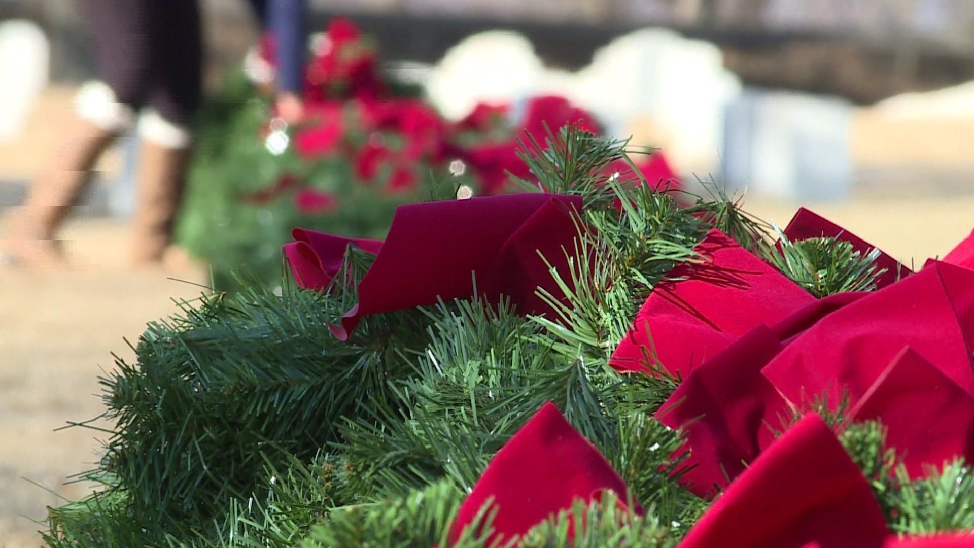 Families, friends, and volunteers will transform the Fort Smith National Cemetery by placing a wreath on each of the 16,000 headstones in their honor.