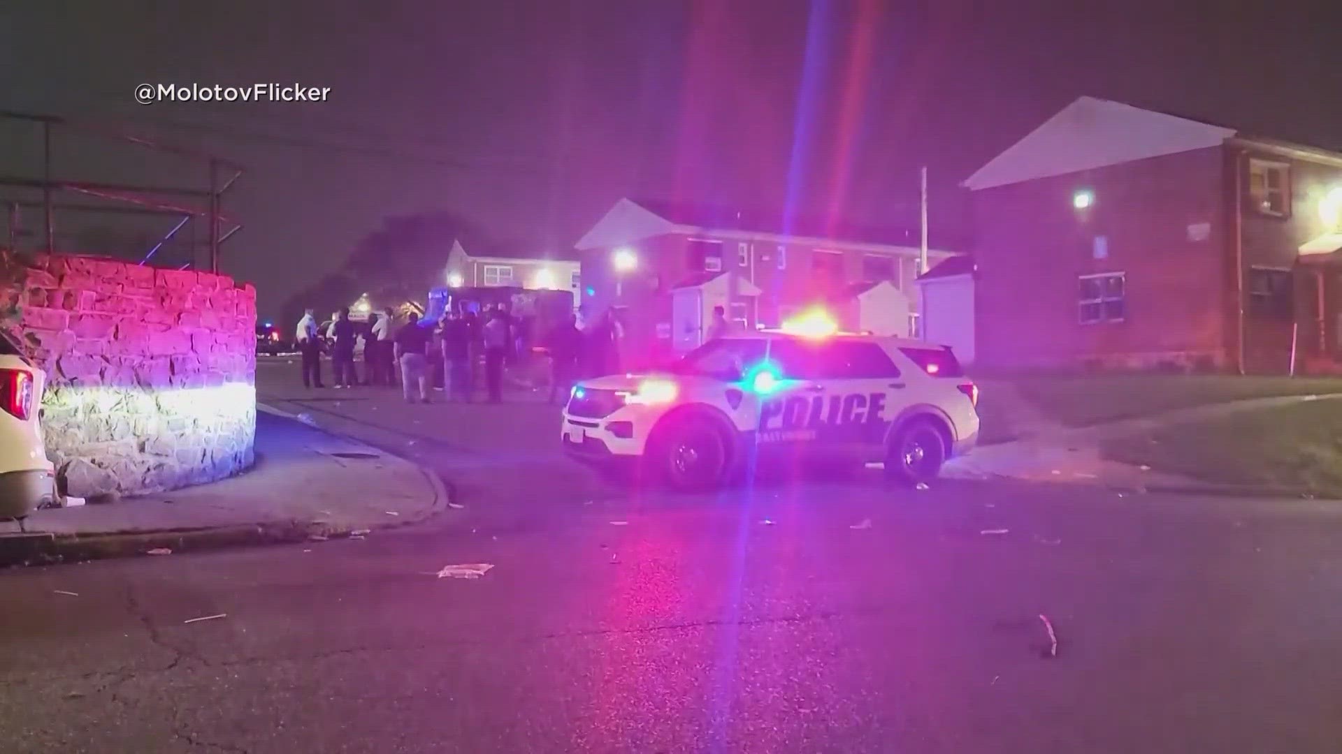 Two people were killed and at least 28 others were injured when gunfire erupted during a Baltimore block party.