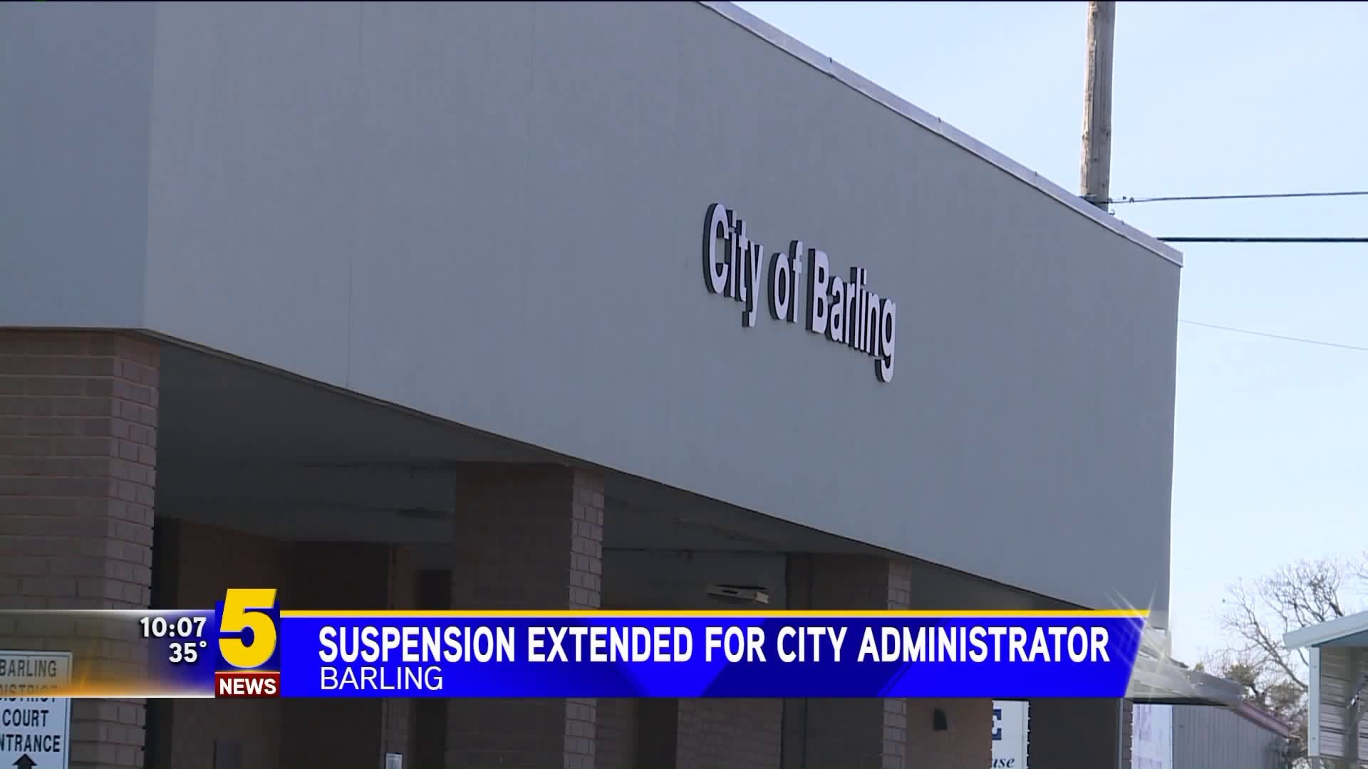 Suspension Extended For Barling City Administrator