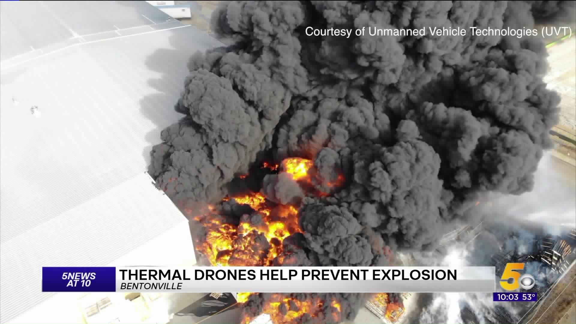 Thermal Drones Help Prevent Explosions