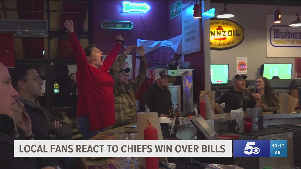 Local fans react to Chiefs win over Bills