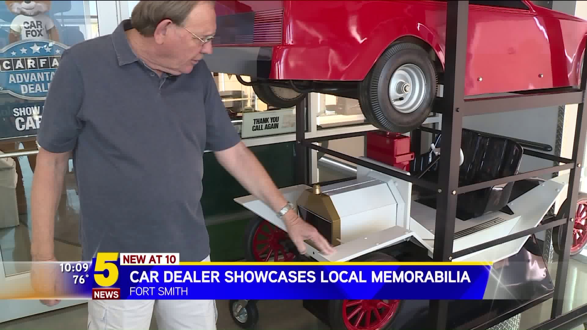Car Dealer Showcases Memorabilia