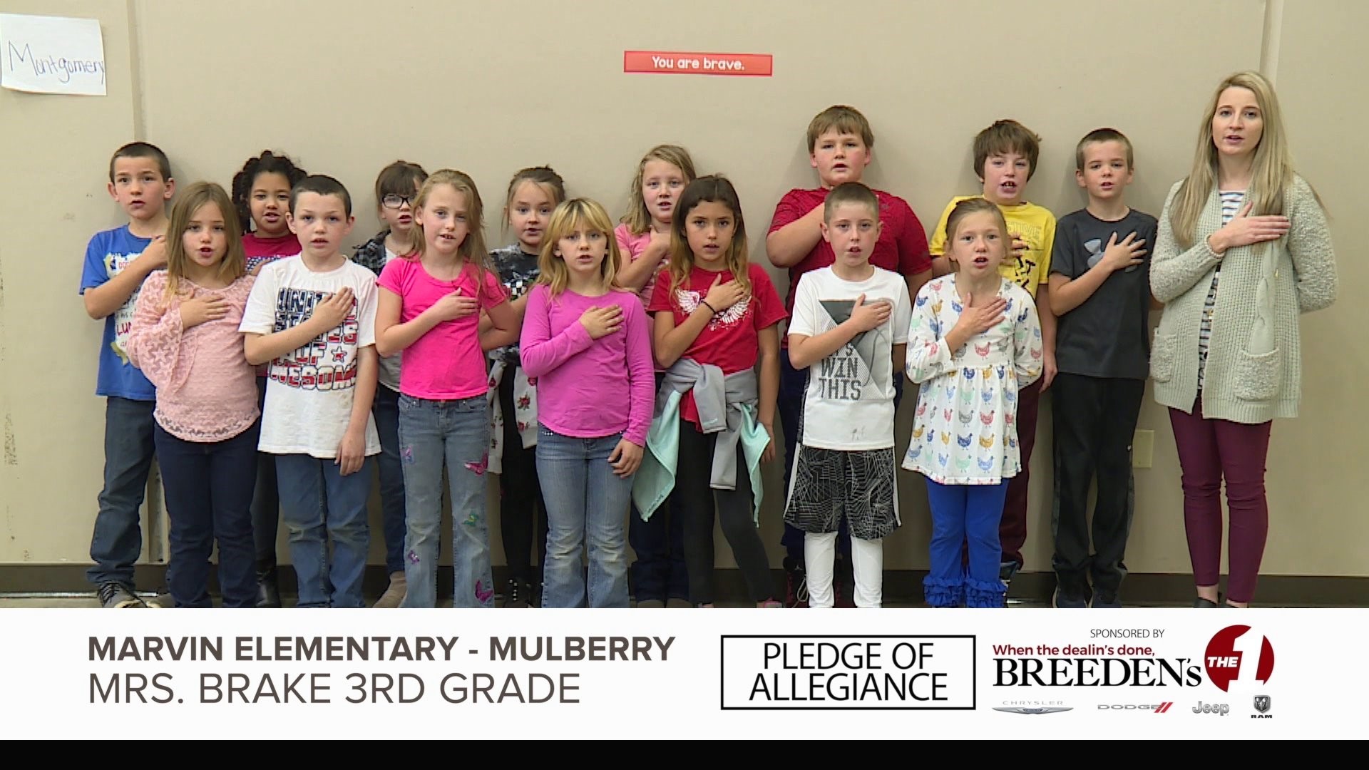 Marvin Elementary, Mulberry Mrs. Brake 3rd Grade