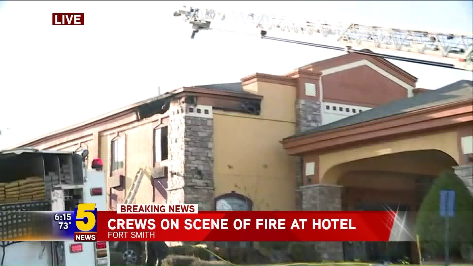 Crews On Scene Of Fire At Hotel