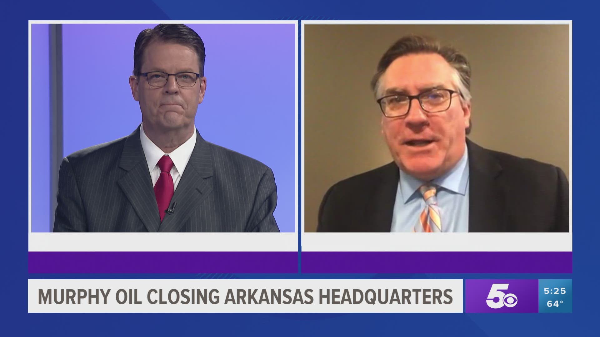 Roby Brock with Talk Business & Politics joined 5NEWS Anchor Daren Bobb to discuss the impact Murphy Oil relocating their headquarters out of Arkansas will have.