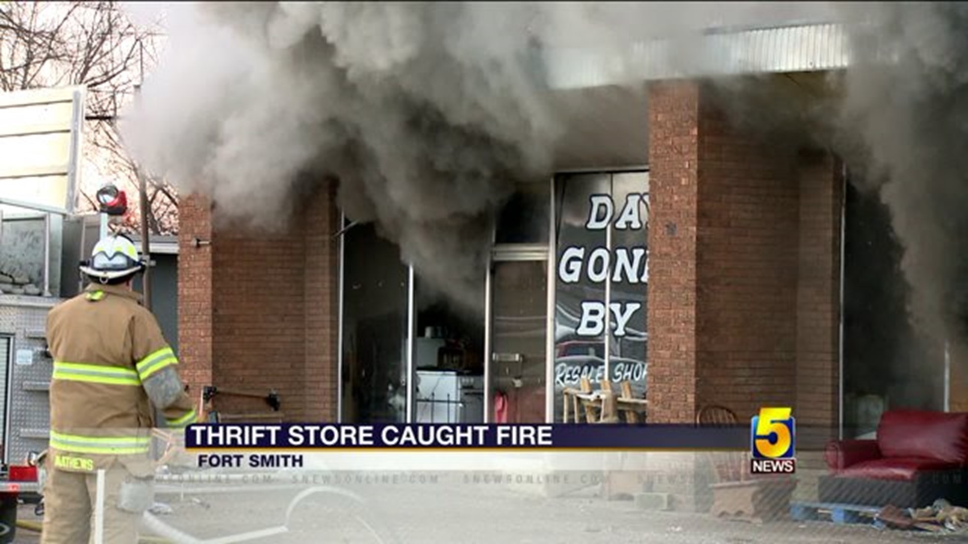 Thrift Store Caught On Fire