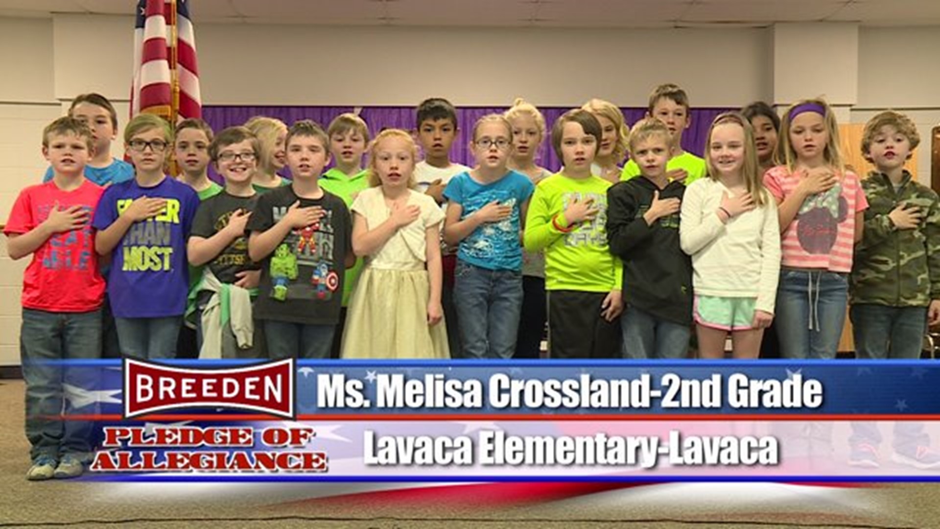 Lavaca Elementary, Lavaca - Ms. Melissa Crossland - 2nd Grade