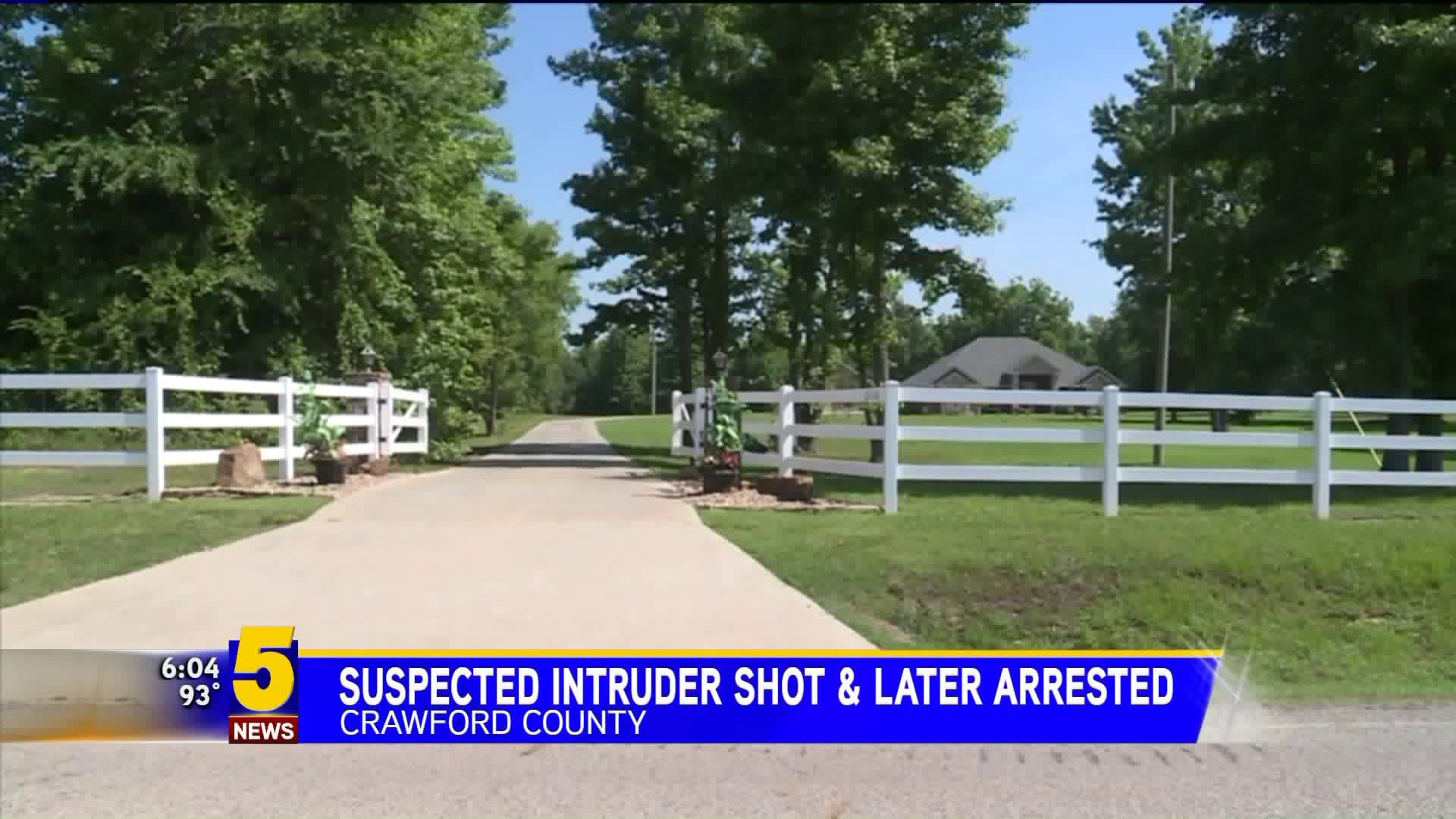 Suspected Intruder Shot & Later Arrested
