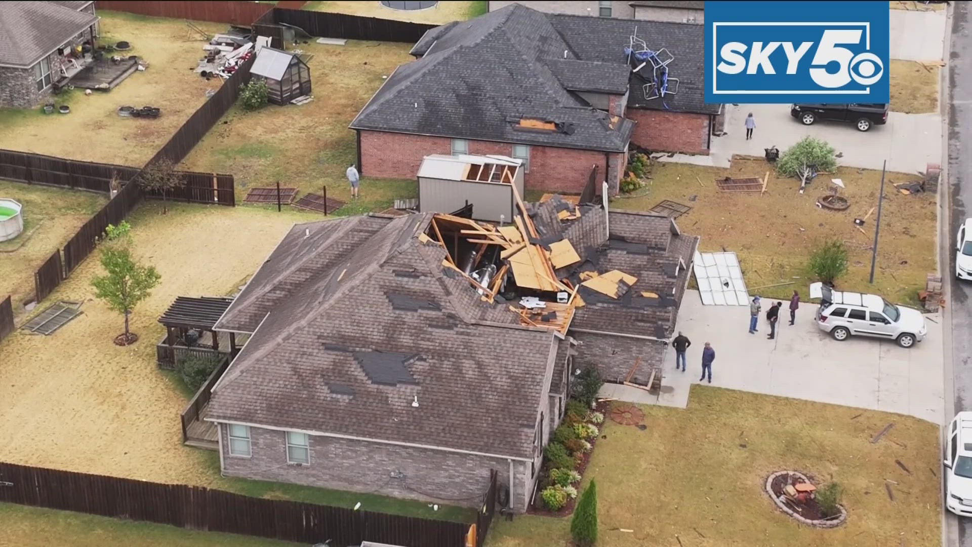 The National Weather Service rated the tornado as an EF1 with an estimated 100mph wind speed. 